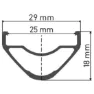 DT Swiss Xr 1700 Spline 25 29´´ Cl Disc Mtb Hinterrad
