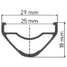 DT Swiss Xr 1700 Spline 25 29´´ Cl Disc Mtb Hinterrad