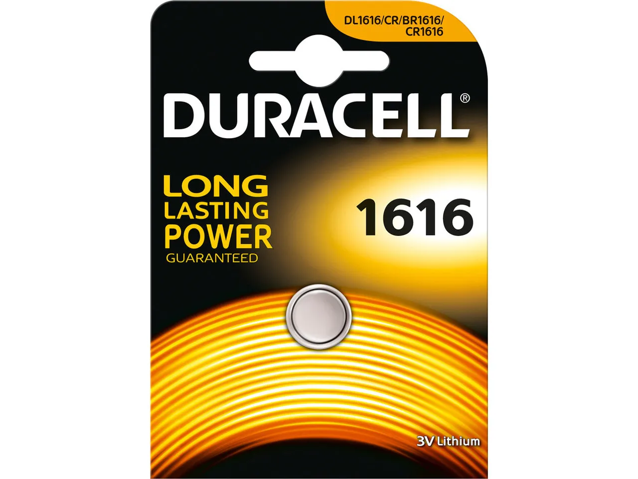 Duracell Lithiumbatterie CR1616, One_size
