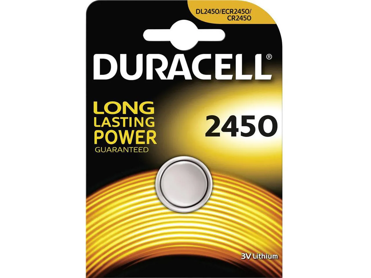 Duracell Lithiumbatterie CR2450, One_size