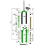 DVO Suspension Diamond D2 Endkappe, Black, One Size