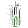 DVO Suspension Diamond D2 Gabeldichtringsatz, Black, 35mm