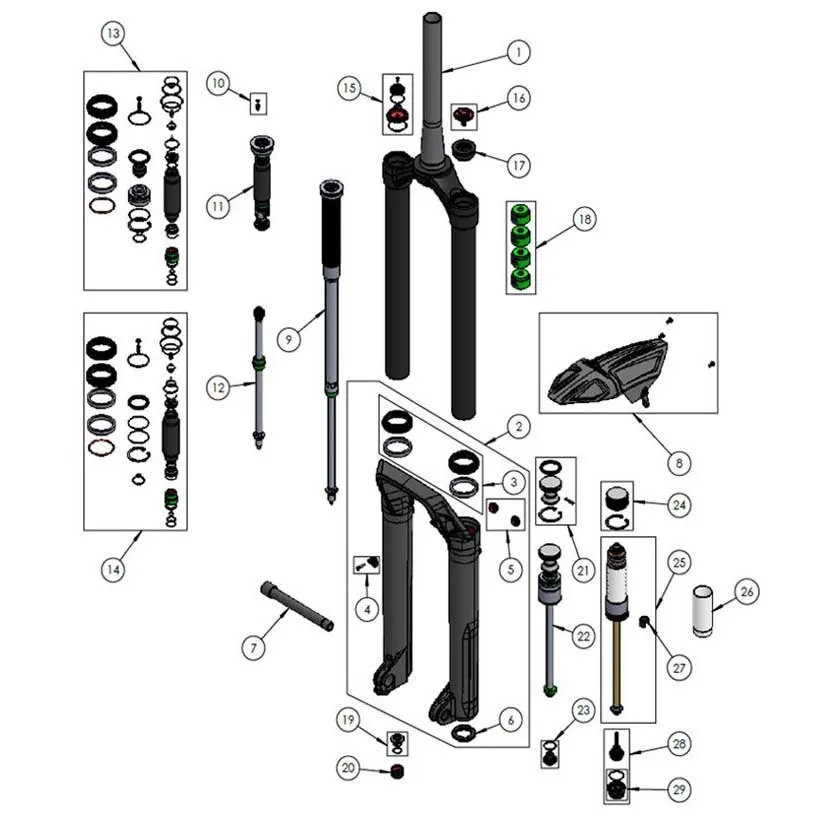 DVO Suspension Onyx 38 Wp Ref 9 Damper Patrone, Black, One Size DVO Suspension Onyx 38 Wp Ref 9 Damper Patrone, Black, One Size
