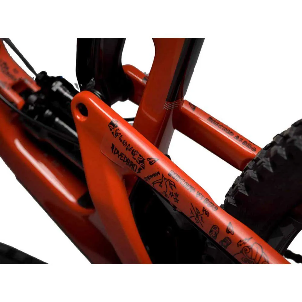 Dyedbro Nz Enduro 2018 Rahmenschutzaufkleber, Black, One Size Dyedbro Nz Enduro 2018 Rahmenschutzaufkleber, Black, One Size