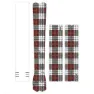 Dyedbro Red Tartan Rahmenschutz, Black / red / white, One Size