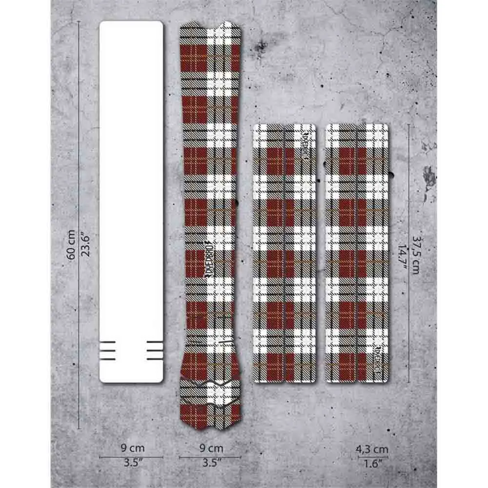 Dyedbro Red Tartan Rahmenschutz, Black / red / white, One Size Dyedbro Red Tartan Rahmenschutz, Black / red / white, One Size