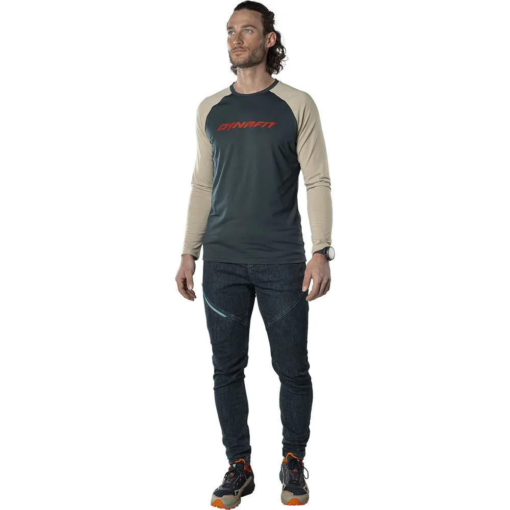 Dynafit 44401 Langarm-t-shirt, Blueberry / rock khaki Dynafit 44401 Langarm-t-shirt, Blueberry / rock khaki