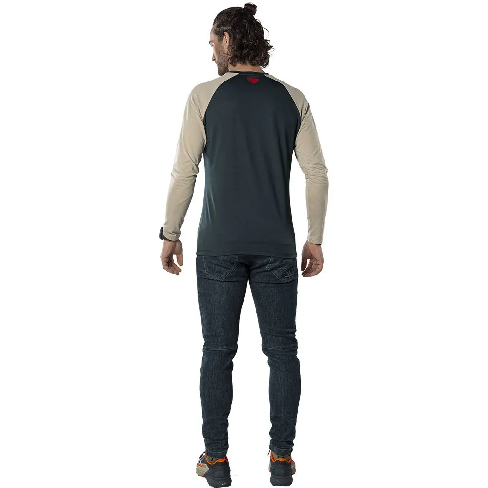 Dynafit 44401 Langarm-t-shirt, Blueberry / rock khaki Dynafit 44401 Langarm-t-shirt, Blueberry / rock khaki