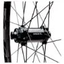 Easton Ec90 Ax Cl Disc Tubeless Gravel-vorderrad, Black, 12 x 100mm