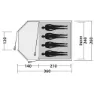 Easy Blazar 400 Zelt, Steel blue, 4PL