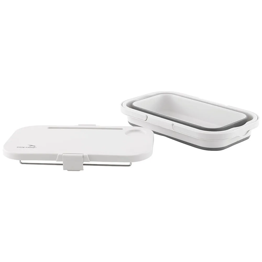 Easy Cerf Picnic Basket & Tisch, White, One Size Easy Cerf Picnic Basket & Tisch, White, One Size