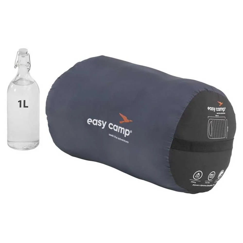 Easy Raven Square Double 5°c Schlafsack, Blue, Double Zipper Easy Raven Square Double 5°c Schlafsack, Blue, Double Zipper