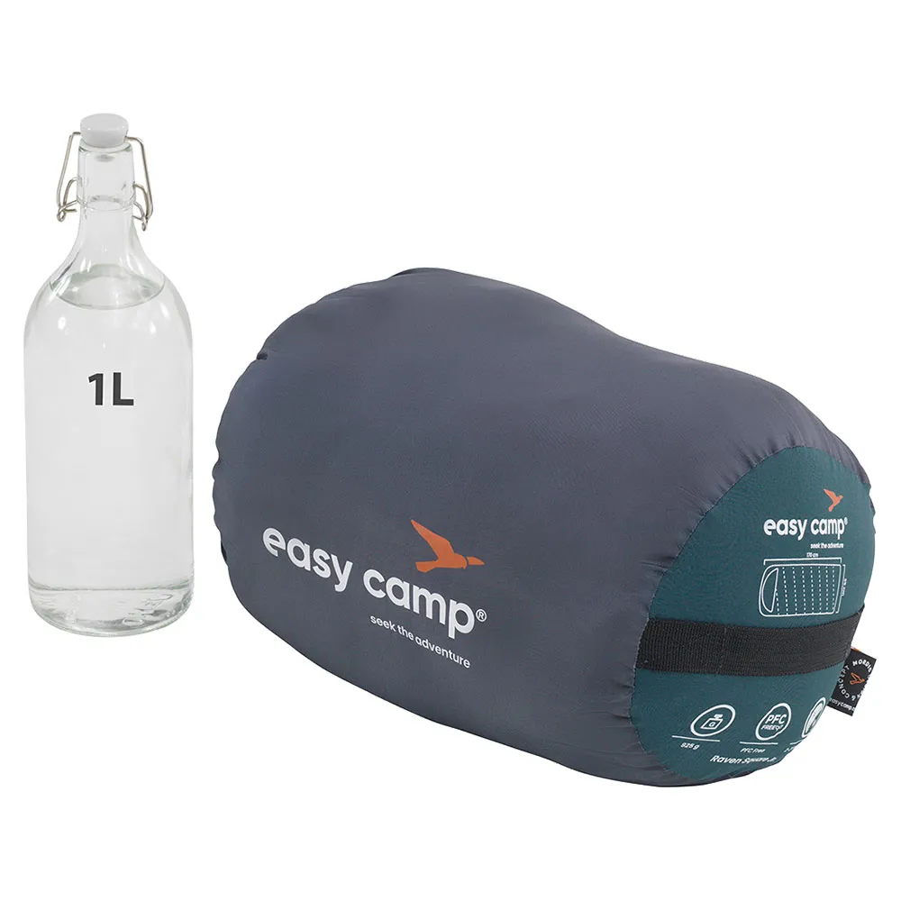 Easy Raven Square Junior Schlafsack, Blue, Double Zipper Easy Raven Square Junior Schlafsack, Blue, Double Zipper