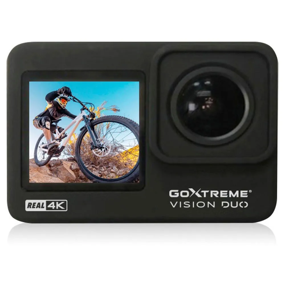 Easypix Goxtreme Vision Duo 4k Action-kamera, Black, One Size Easypix Goxtreme Vision Duo 4k Action-kamera, Black, One Size