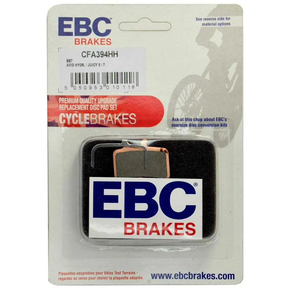 EBC Cfa394hh Avid System Juicy 35&7 Hydraulic Ultimate&mechanical Bb7 Wet Riding Scheibenbremsbeläge, Silver, One Size EBC Cfa394hh Avid System Juicy 35&7 Hydraulic Ultimate&mechanical Bb7 Wet Riding Scheibenbremsbeläge, Silver, One Size