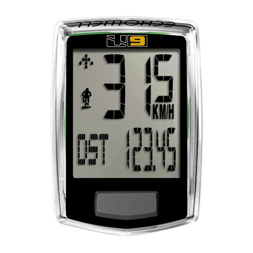 Echowell U9 Fahrradcomputer, Black, One Size