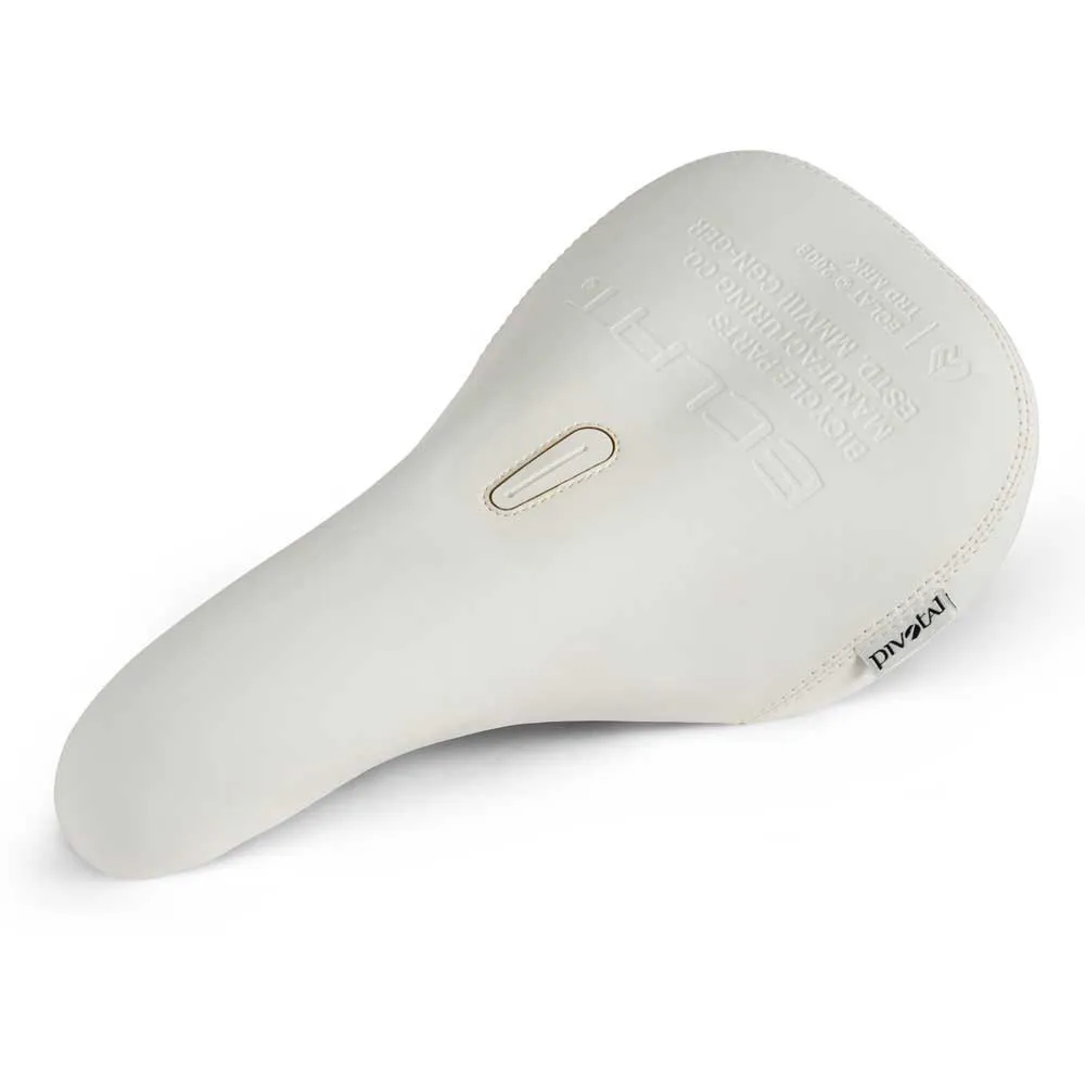 Eclat Bios Slim Pivotal Sattel, White leather, One Size Eclat Bios Slim Pivotal Sattel, White leather, One Size