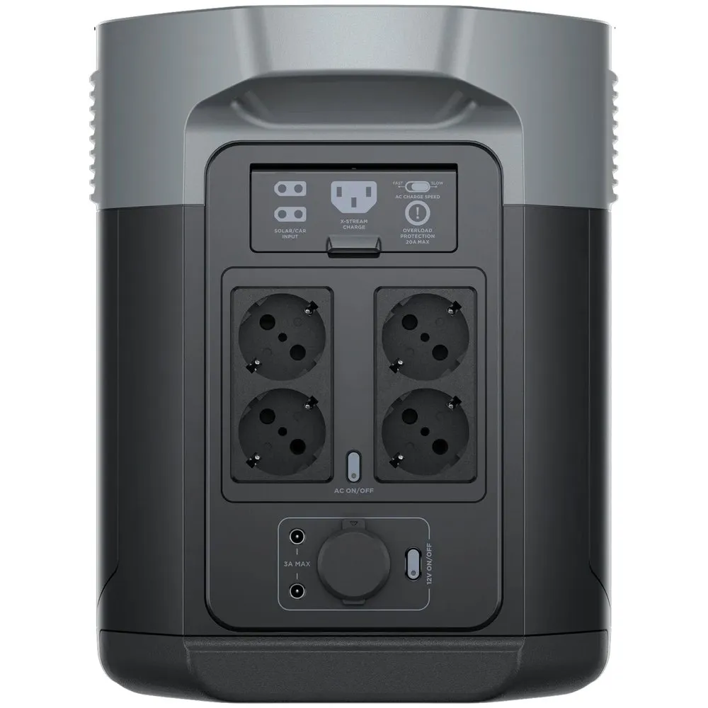 Ecoflow Delta 2 Max 2048wh Kraftwerk, Black, One Size