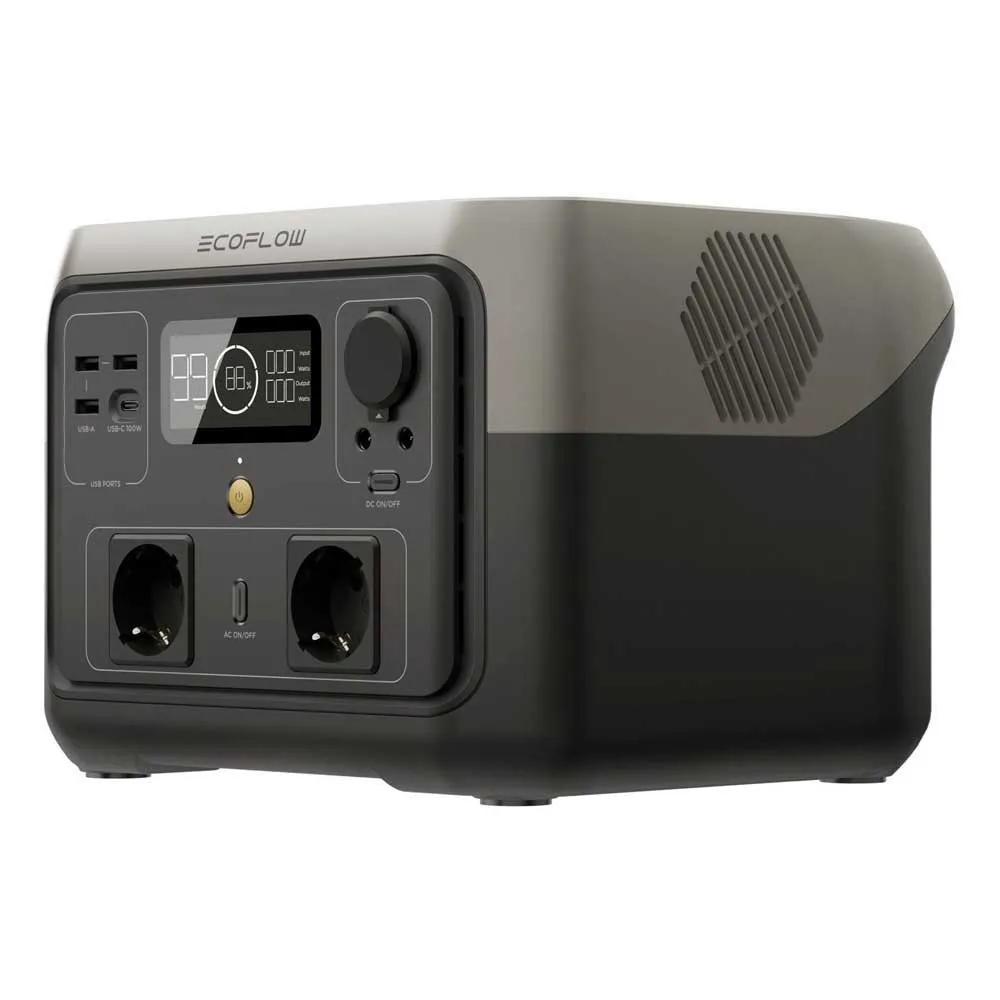 Ecoflow River 2 Max Tragbare Ladestation, Black, One Size Ecoflow River 2 Max Tragbare Ladestation, Black, One Size