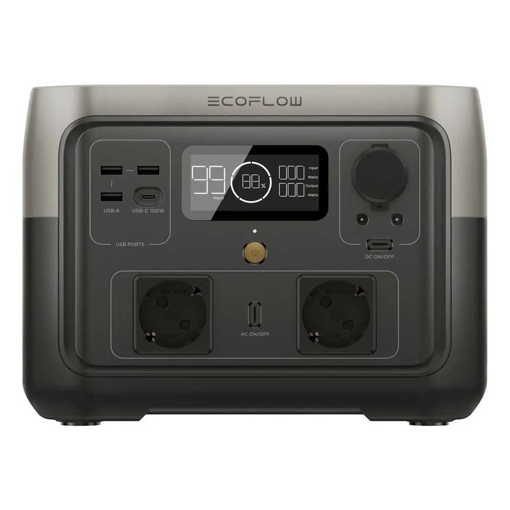 Ecoflow River 2 Max Tragbare Ladestation, Black, One Size Ecoflow River 2 Max Tragbare Ladestation, Black, One Size
