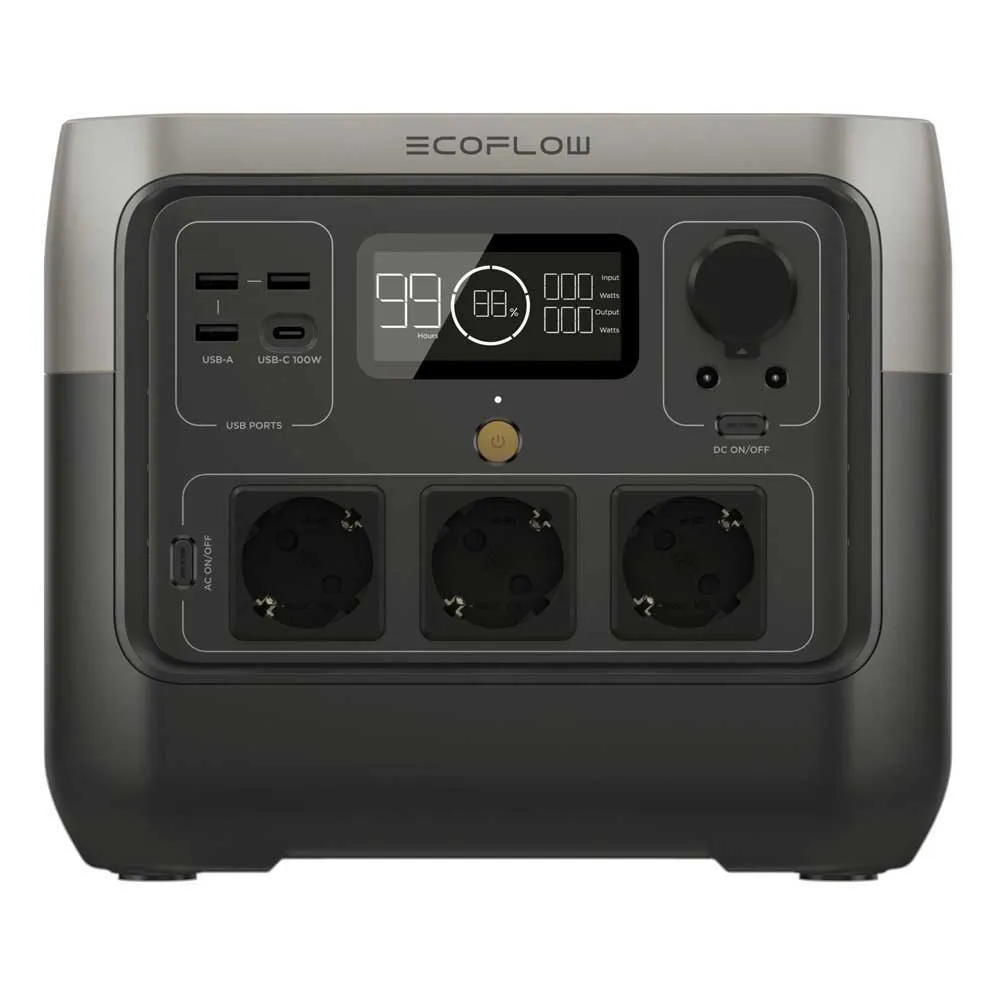 Ecoflow River 2 Pro Tragbare Ladestation, Black, One Size Ecoflow River 2 Pro Tragbare Ladestation, Black, One Size