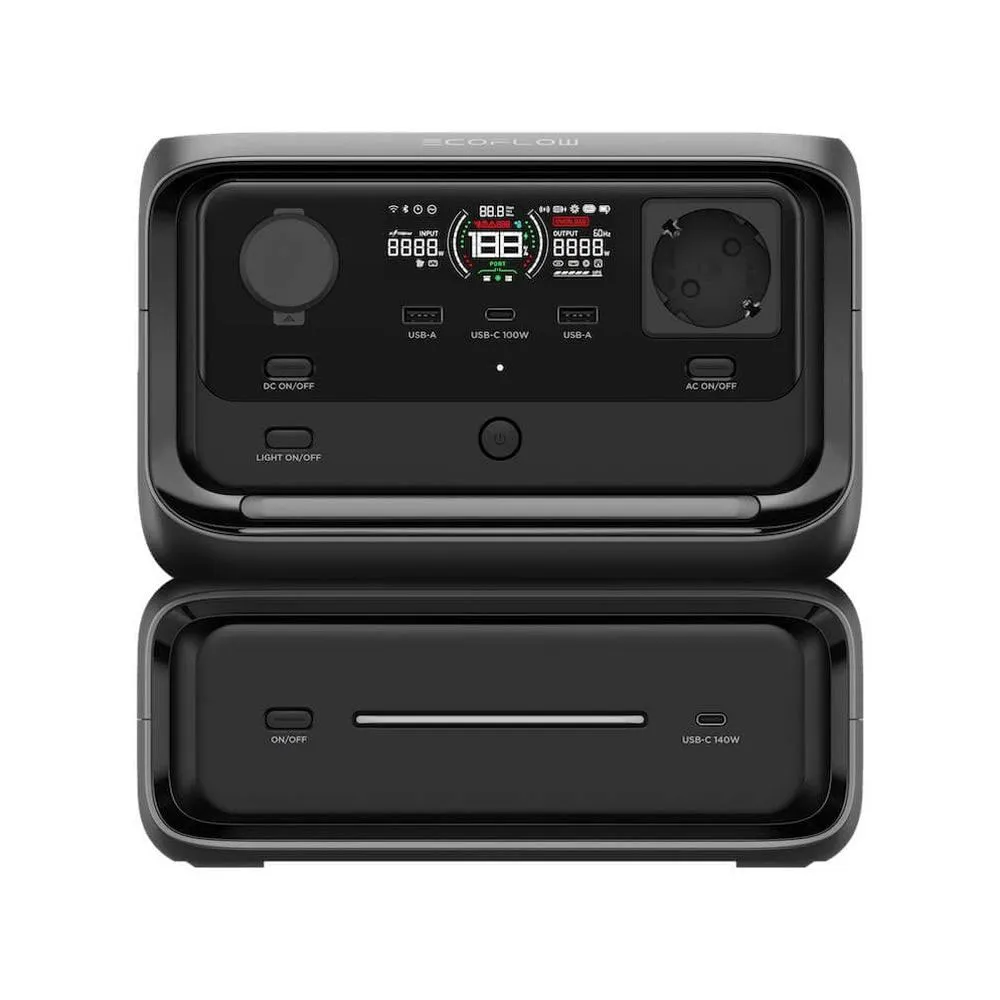 Ecoflow River 3 Max Generator, Grey, One Size Ecoflow River 3 Max Generator, Grey, One Size