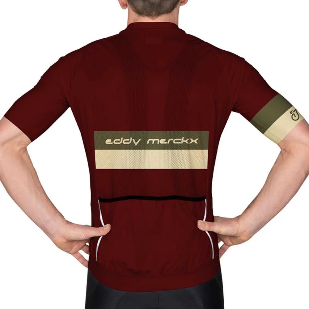 Eddy Merckx Performance Kurzarm-radtrikot, Bourgne red Eddy Merckx Performance Kurzarm-radtrikot, Bourgne red