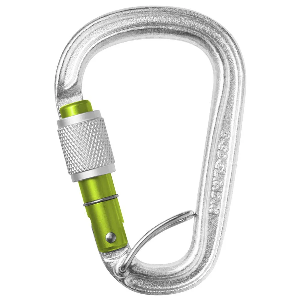 Edelrid Hms Bruce Steel Screw Fg Karabinerhaken, Silver, One Size Edelrid Hms Bruce Steel Screw Fg Karabinerhaken, Silver, One Size