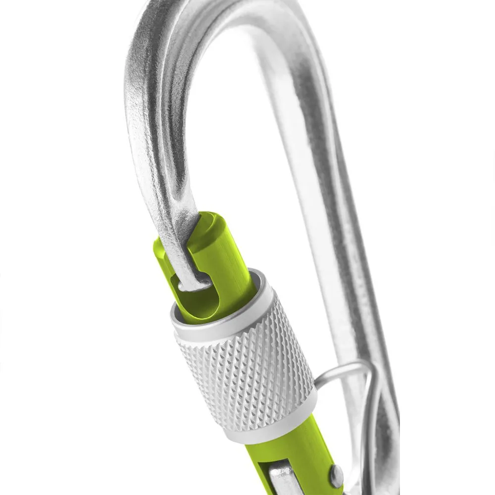 Edelrid Hms Bruce Steel Screw Fg Karabinerhaken, Silver, One Size Edelrid Hms Bruce Steel Screw Fg Karabinerhaken, Silver, One Size