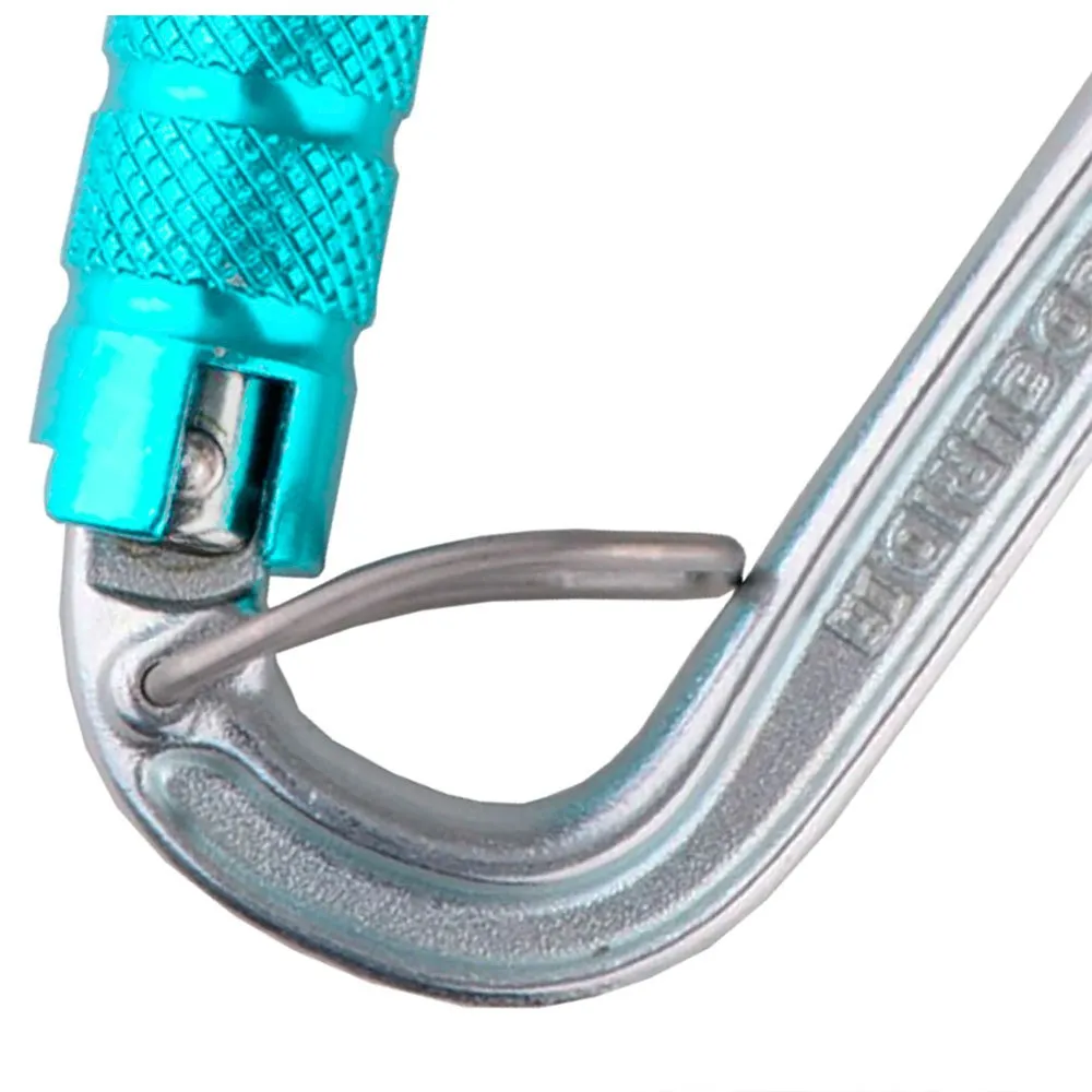 Edelrid Hms Bruce Steel Triple Fg Karabinerhaken, Icemint, One Size Edelrid Hms Bruce Steel Triple Fg Karabinerhaken, Icemint, One Size