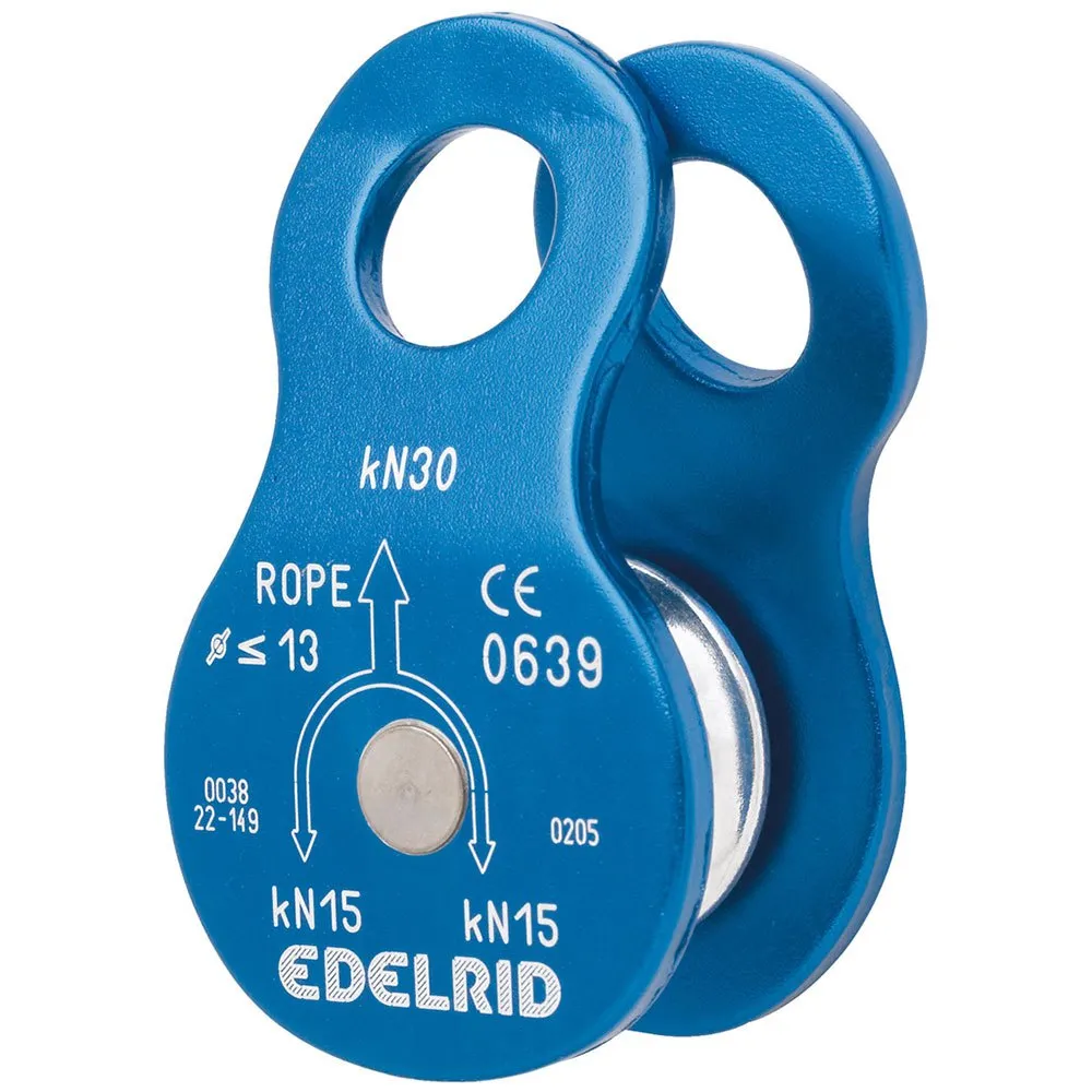 Edelrid Turn Umlenkrolle Riemenscheibe, Blue, One Size