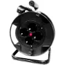 EDM 4 Plugs Kabeltrommel 15 M, Black, One Size