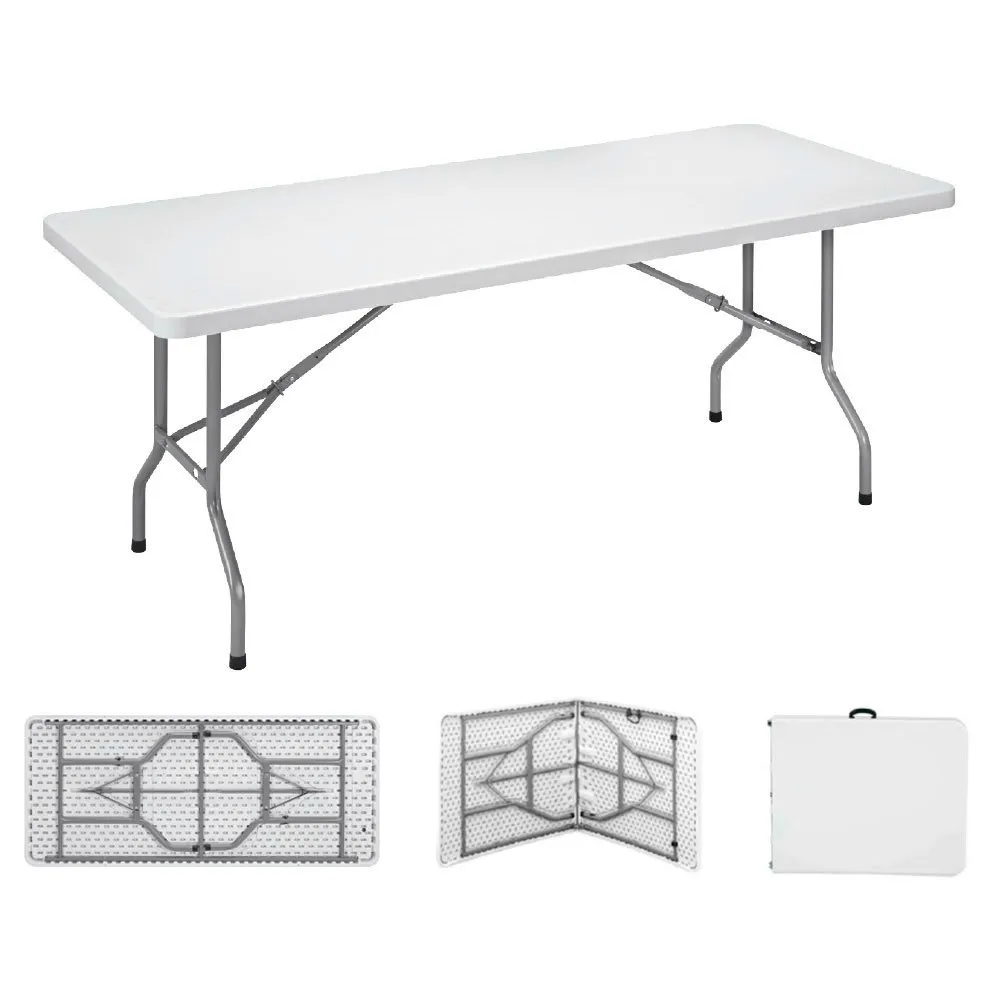 EDM Folding 180x74 Cm Tisch, Grey, One Size EDM Folding 180x74 Cm Tisch, Grey, One Size