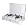 EDM Gaskocher Campingküche 2 Flammen, White / black, One Size