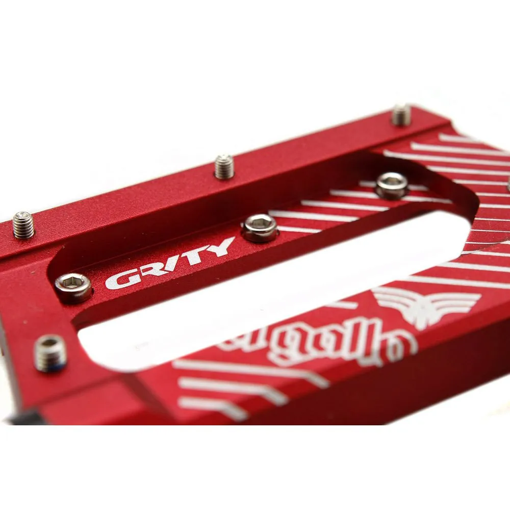 El Gallo Grvty Pedale, Red anodized, One Size El Gallo Grvty Pedale, Red anodized, One Size