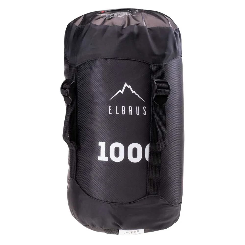 Elbrus Carrylight Ii 1000 Schlafsack, Black / flame scarlet, Right Zipper Elbrus Carrylight Ii 1000 Schlafsack, Black / flame scarlet, Right Zipper