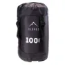 Elbrus Carrylight Ii 1000 Schlafsack, Black / flame scarlet, Right Zipper