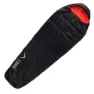 Elbrus Carrylight Ii 1000 Schlafsack, Black / flame scarlet, Right Zipper