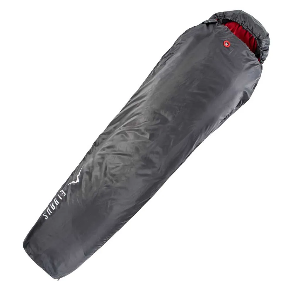 Elbrus Carrylight Ii 600 Schlafsack, Asphalt / flame scarlet, Right Zipper Elbrus Carrylight Ii 600 Schlafsack, Asphalt / flame scarlet, Right Zipper