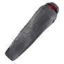 Elbrus Carrylight Ii 600 Schlafsack, Asphalt / flame scarlet, Right Zipper