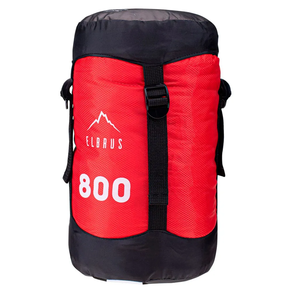 Elbrus Carrylight Ii 800 Schlafsack, Flame scarlet / black, Right Zipper Elbrus Carrylight Ii 800 Schlafsack, Flame scarlet / black, Right Zipper