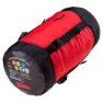 Elbrus Carrylight Ii 800 Schlafsack, Flame scarlet / black, Right Zipper