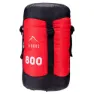 Elbrus Carrylight Ii 800 Schlafsack, Flame scarlet / black, Right Zipper