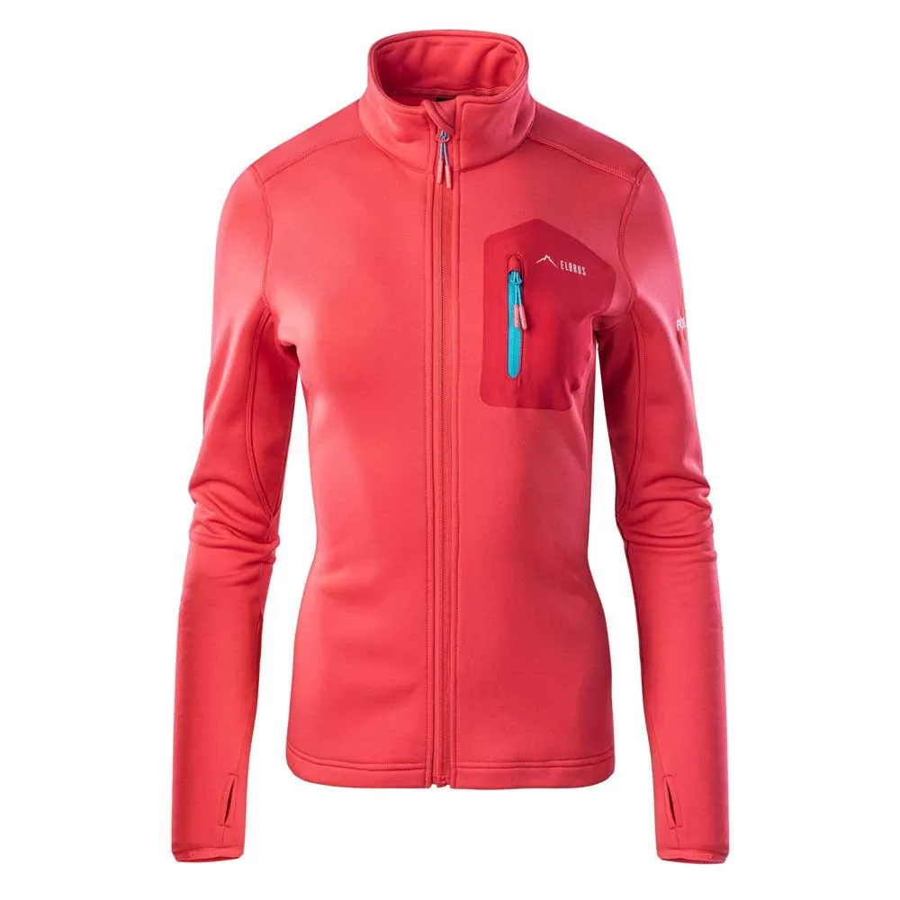 Elbrus Emino Polartec Reißverschlusspullover, Hibiscus / ski patrol / blue bird