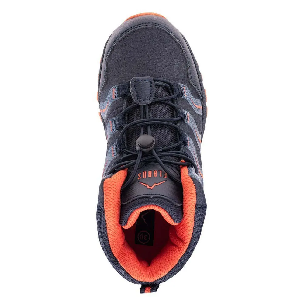 Elbrus Erifis Mid Jr Wanderschuhe, Total eclipse / tangerine tango, EU 32