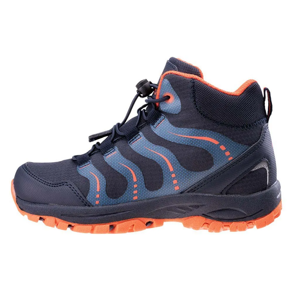 Elbrus Erifis Mid Jr Wanderschuhe, Total eclipse / tangerine tango, EU 32