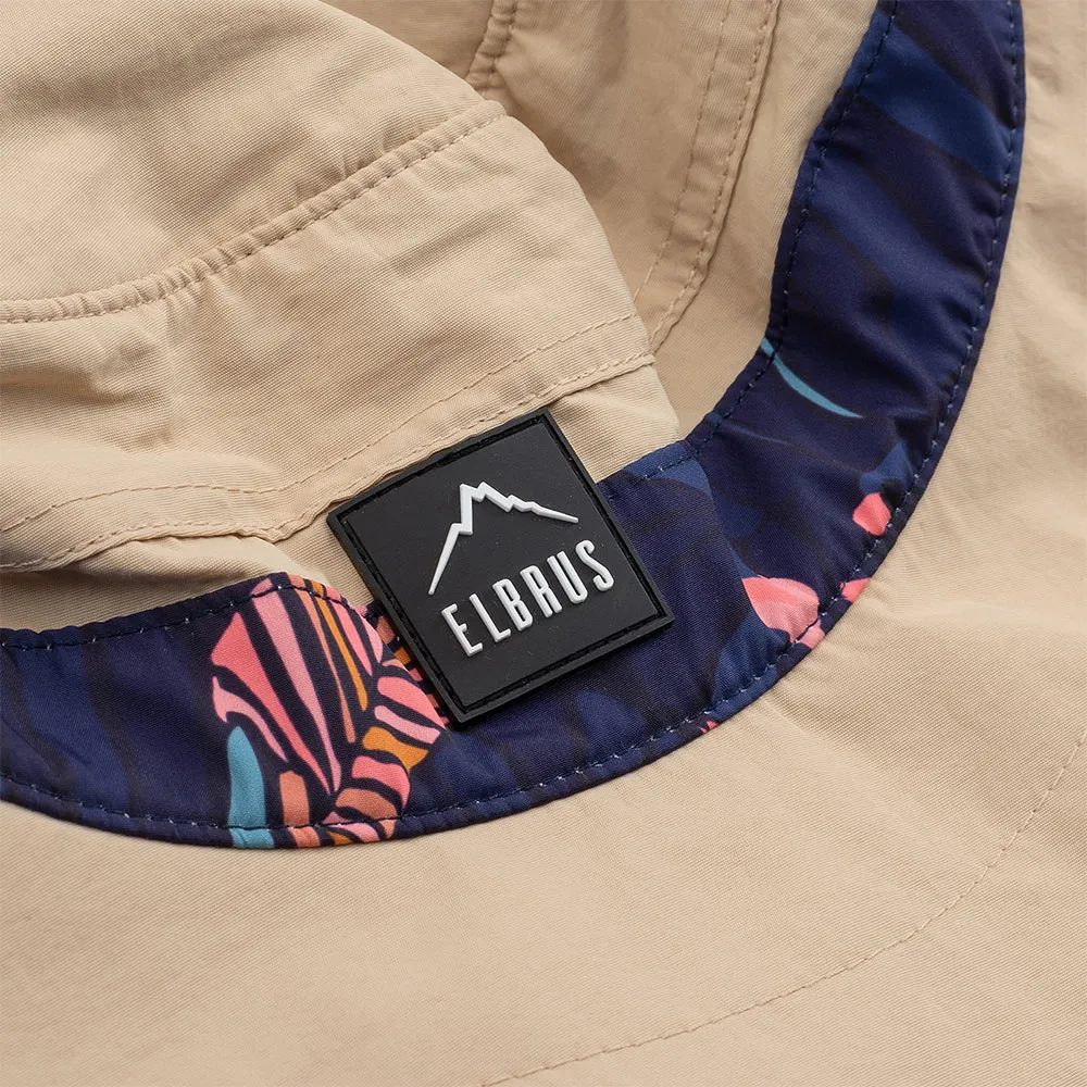 Elbrus Estevan Tg Mütze, Beige / leaf print, One Size Elbrus Estevan Tg Mütze, Beige / leaf print, One Size