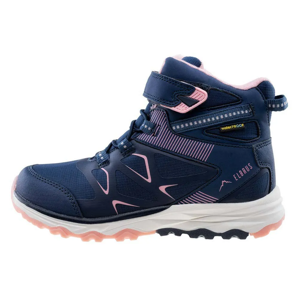 Elbrus Etpen Mid Wp Jr Wanderschuhe, Light navy / pink, EU 33 Elbrus Etpen Mid Wp Jr Wanderschuhe, Light navy / pink, EU 33