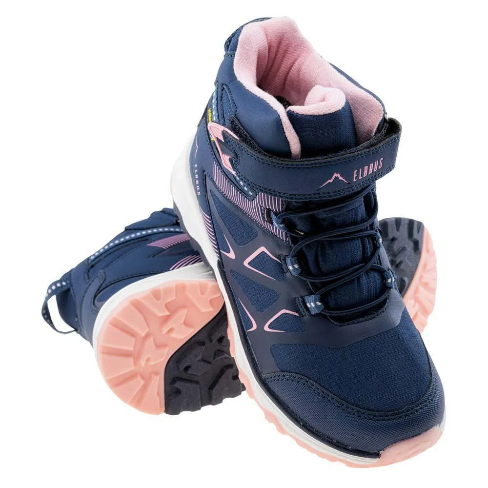 Elbrus Etpen Mid Wp Jr Wanderschuhe, Light navy / pink, EU 33 Elbrus Etpen Mid Wp Jr Wanderschuhe, Light navy / pink, EU 33