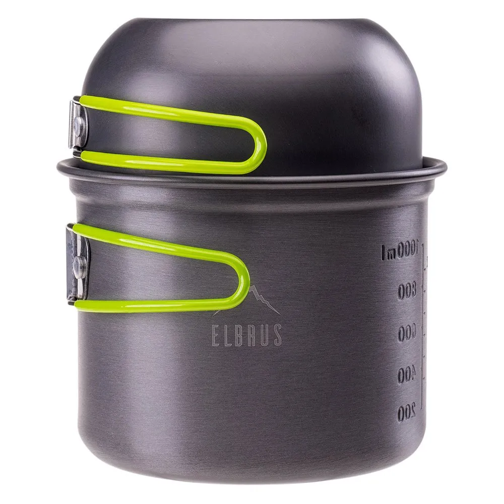 Elbrus Hike Pro Kochset, Grey / lime, One Size Elbrus Hike Pro Kochset, Grey / lime, One Size